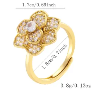 Jz27 Rotating Camellia / Adjustable Opening