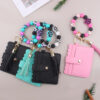 Wholesale New Cartoon Dog Claw Card Bag Jewelry Beaded DIY Dog Claw Silicone Bracelet Bracelet Wallet Keychain Pendant