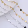 PVD Coated 18K Gold Plated Star 304 Stainless Steel Simple Style Waterproof Non Tarnish 304 Stainless Steel Choker
