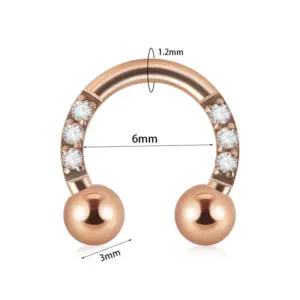 Rose Gold / 1.2x6x3x3mm