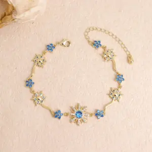 Sea Blue Diamond-Gold