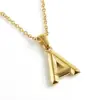 Wholesale Jewelry Fashion Letter 304 Stainless Steel 18K Gold Plated Plating Stainless Steel Necklaces
