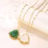 Wholesale Water Plating Vacuum Plating 18K Gold Plated 18K Gold Portrait 201 Stainless Steel Classical 201 Stainless Steel Pendant Necklace