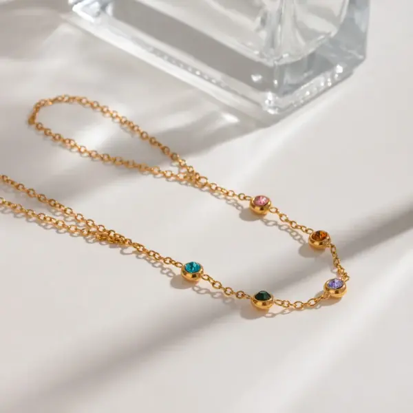 PVD Coated Real Gold Plated Geometric 304 Stainless Steel Simple Style Classic Style Waterproof Non Tarnish 304 Stainless Steel Bracelets