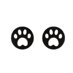 438 round Footprints / Black