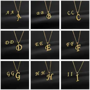 Wholesale Simple Style Letter Stainless Steel Polishing No Inlaid