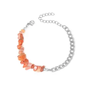 Red Crystal Gravel / Silver