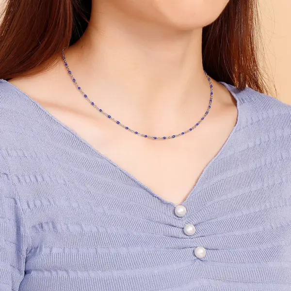 Wholesale Ion Plating (IP) Geometric 304 Stainless Steel Fashion Waterproof Non Tarnish 304 Stainless Steel Necklace