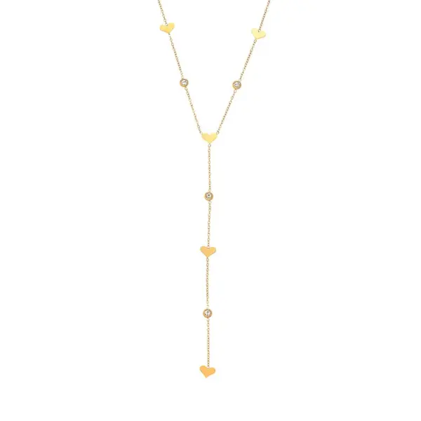 Wholesale Titanium Steel Necklace Women's Elegant Versatile INS Style Minimalist Design Luxury Personality Extended U-Shaped Fashion Jewelry