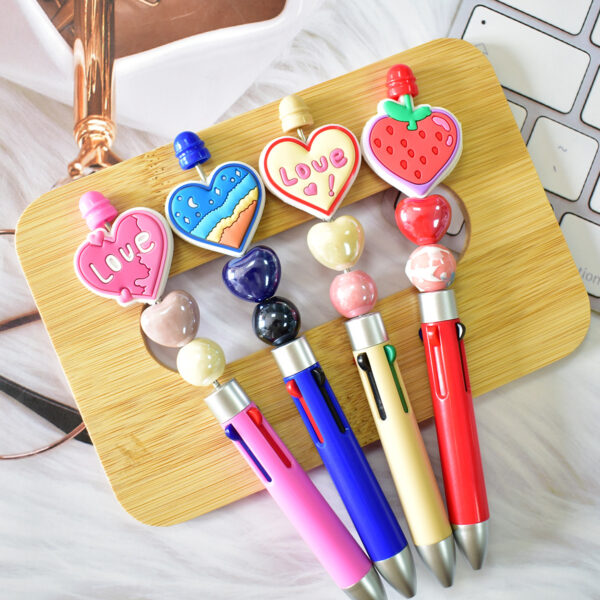 Wholesale Heart-shaped soft rubber beads