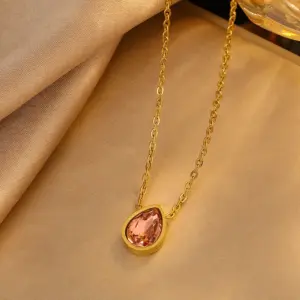 Multicolor-Golden Yellow / One Size / Pink Necklace