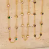 Wholesale PVD Coated Real Gold Plated 16K Gold White Gold Plated Gold Plating Round 304 Stainless Steel Simple Style Waterproof Non Tarnish Bracelets Anklet