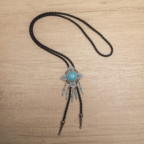 Wholesale Retro Bolo Tie Collar Rope Long Y-Shaped Necklace