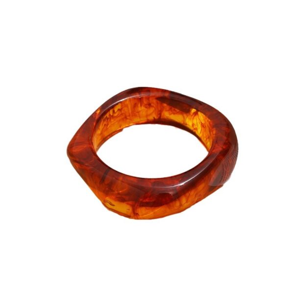 Wholesale marble pattern bracelet personality exaggerated acrylic geometric polygon