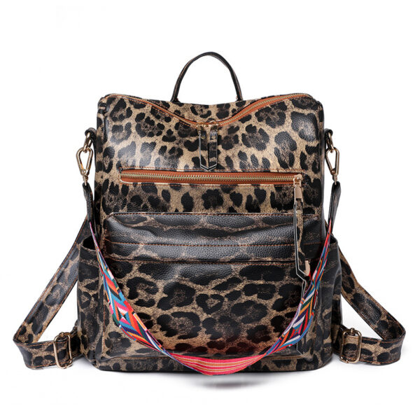 Wholesale Bag Large Capacity women Cross-border Fashion Leopard Print women's Backpack bags women's Fashion women's Bag