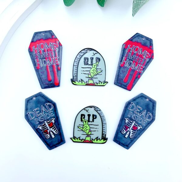 oly-3676dd5a121ce0fd360536f518ff62a3 Wholesale Halloween double-sided horror pendant DIY accessories Acrylic Flatback