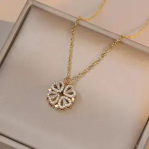 X0005 Gold Four-leaf Flower Necklace