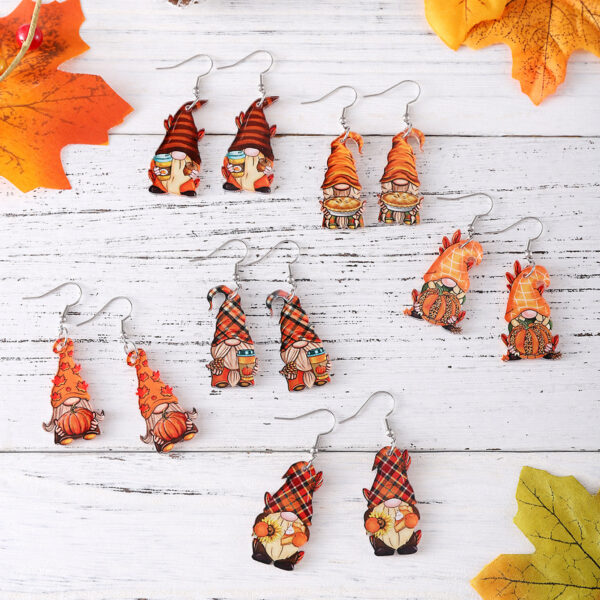 Wholesale Thanksgiving Harvest Festival Acrylic Earrings