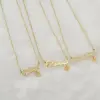 Wholesale Jewelry Fashion Letter Constellation 304 Stainless Steel 18K Gold Plated Gold Plated Stainless Steel Necklaces