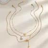 Wholesale PVD Coated Real Gold Plated 18K Gold Heart Shape 304 Stainless Steel Elegant Sexy Romantic Waterproof Non Tarnish 304 Stainless Steel Lobster Trigger Clasp Closure Pendant Necklace