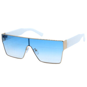 Gold frame gradient blue