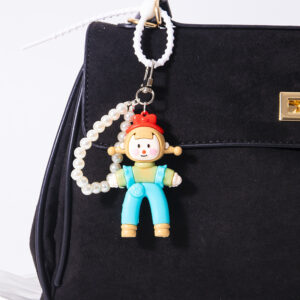 Split multi-girl pendant-sky blue overalls