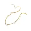 Wholesale Simple Style Solid Color Titanium Steel Plating Gold Plated Necklace