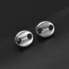 Wholesale 18K Real Gold Plated 304 Stainless Steel PVD Coated Stone-Free Oval Waterproof Non Tarnish Simple Style Ear Studs For Women'S