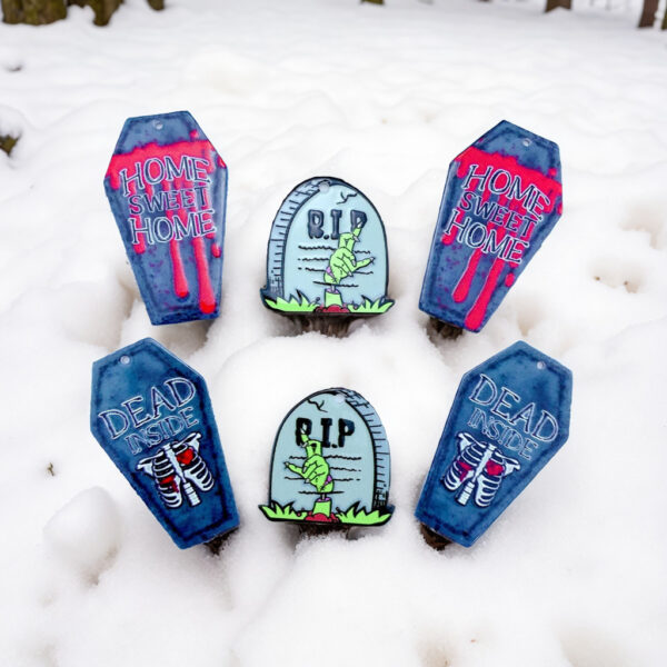 oly-36c251a1fe38c3e2a9c544478acc705b Wholesale Halloween double-sided horror pendant DIY accessories Acrylic Flatback