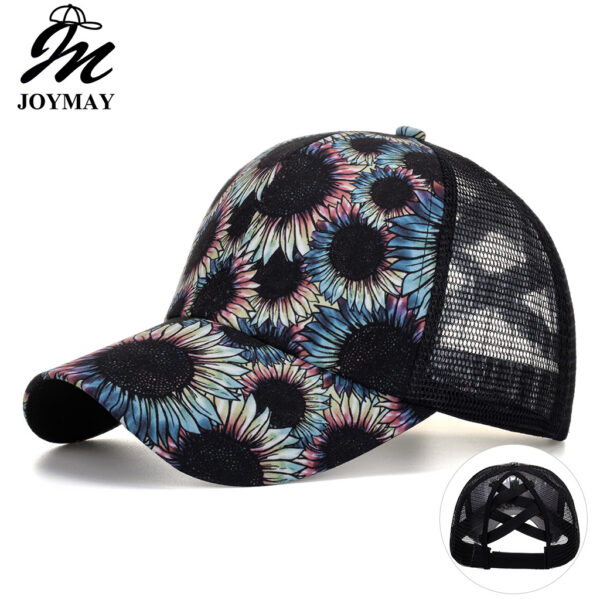 Wholesale Cross-border AliExpress Amazon ebay new sunflower horsetail hole baseball cap Women's sun hat B983
