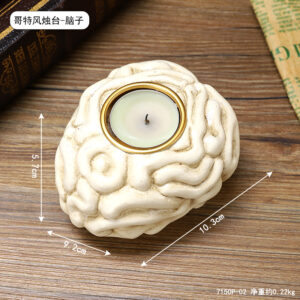 7150p-02 gothic candlestick--brain (excluding tea wax) / As shown in the figure