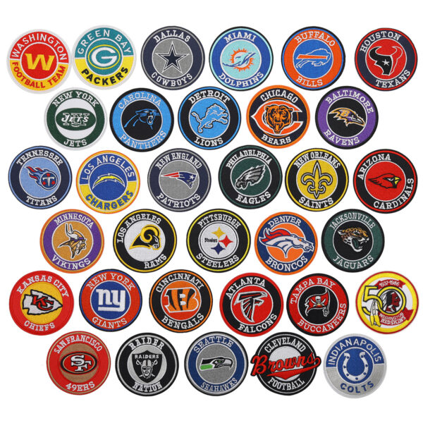 Wholesale Circular team logo badge embroidered cloth patch OLY Exclusive
