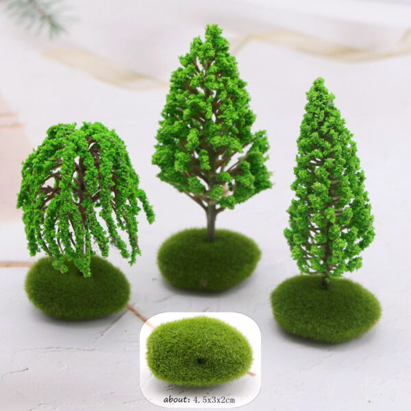 Wholesale Miniature garden mini simulation landscape tree plastic building model tree OB11 micro landscape scene production materials
