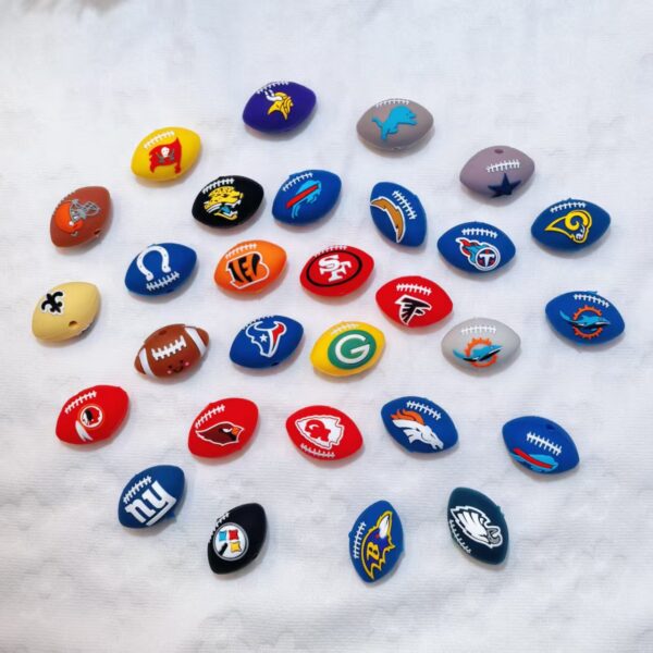 Wholesale 3D Team Silicone Cartoon Beads