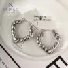Wholesale 1 Pair Retro XUPING Simple Style Geometric Knot 304 Stainless Steel Earrings
