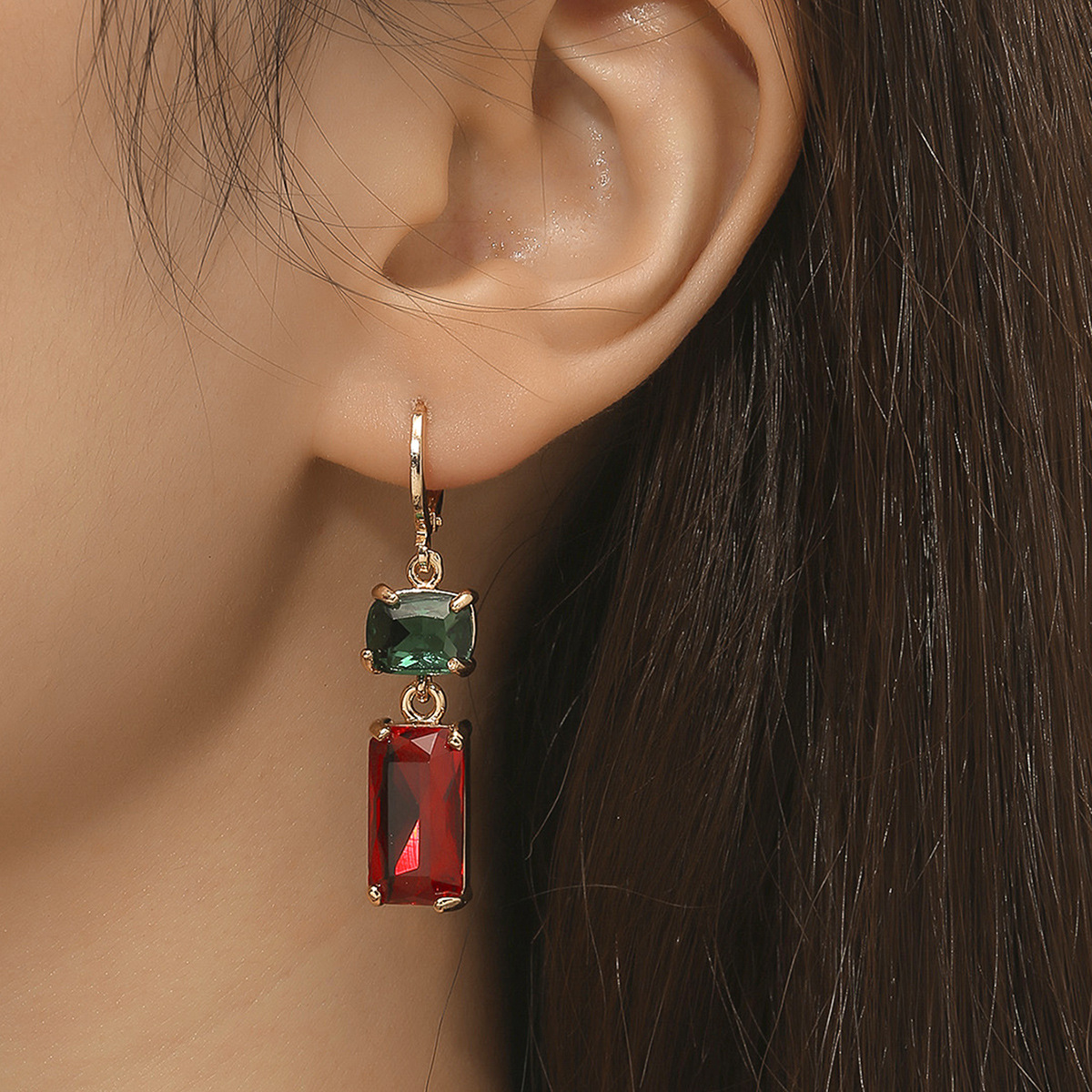 Wholesale Geometric Crystal Earrings
