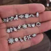 Wholesale Stainless Steel Micro-Set Zirconia Ear Studs Simple Piercing Jewelry Punk Style Unisex Animal Zodiac Heart Pattern Earrings