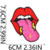 oly-36e859131569f4dc5018291346a019c9 Wholesale Xiao Tian Music Skull Embroidered Cloth Sticker et Clothes Decoration Guitar Notes Patch Sticker Mouth Embroidered Zhang Zi