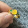 Wholesale Ancient Style Xiangyun Imitation Beeswax Ring Women's Ancient Method Gold Palace Style Vintage Enamel Open Ring Mother's Day Gift