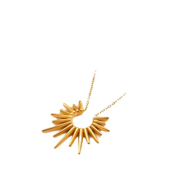 Wholesale Cross-Border Titanium Steel Light Necklace 18K Summer Non-Fading Women's Ins Style High-End Personalized Simple Stainless Steel Jewelry