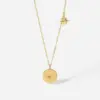 Wholesale Jewelry Star Stainless Steel Titanium Steel PVD Coated Plating Pendant Necklace