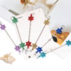 Wholesale beadable pens Christmas snowflake beaded rod
