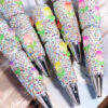 Wholesale New Colorful Tulip Flower Diamond Pen Full of Diamonds Loose Beads Beaded Pen DIY Bead Ballpoint Pen Jewelry Accessories