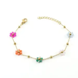 Color-Bracelet / 18k gold plating