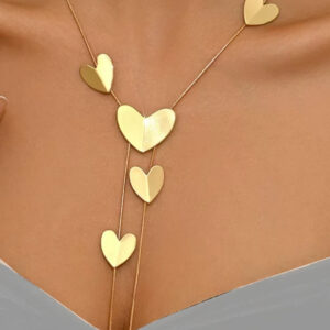 Heart shaped golden yellow