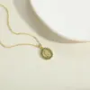 Vintage Style Simple Style Virgin Mary Copper Plating Inlay Zircon 14k Gold Plated Pendant Necklace