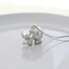 Wholesale PVD Coated 18K Gold Real Gold Plated Elephant 304 Stainless Steel Casual Streetwear Waterproof Non Tarnish 304 Stainless Steel Pendant Necklace