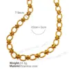 Wholesale 304 Stainless Steel Solid Color PVD Coated 18K Real Gold Plated Elegant Retro Waterproof Non Tarnish Plating Chain Gold Silver Bracelets Necklace