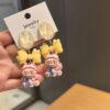 oly-378f02d13ddf695f4497748f119eed7f Wholesale Cartoon Big Mouth Chichila Bubu 925 Sier Needle Earrings