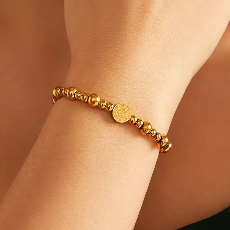 Wholesale Casual Simple Style Human 304 Stainless Steel Bracelets In Bulk